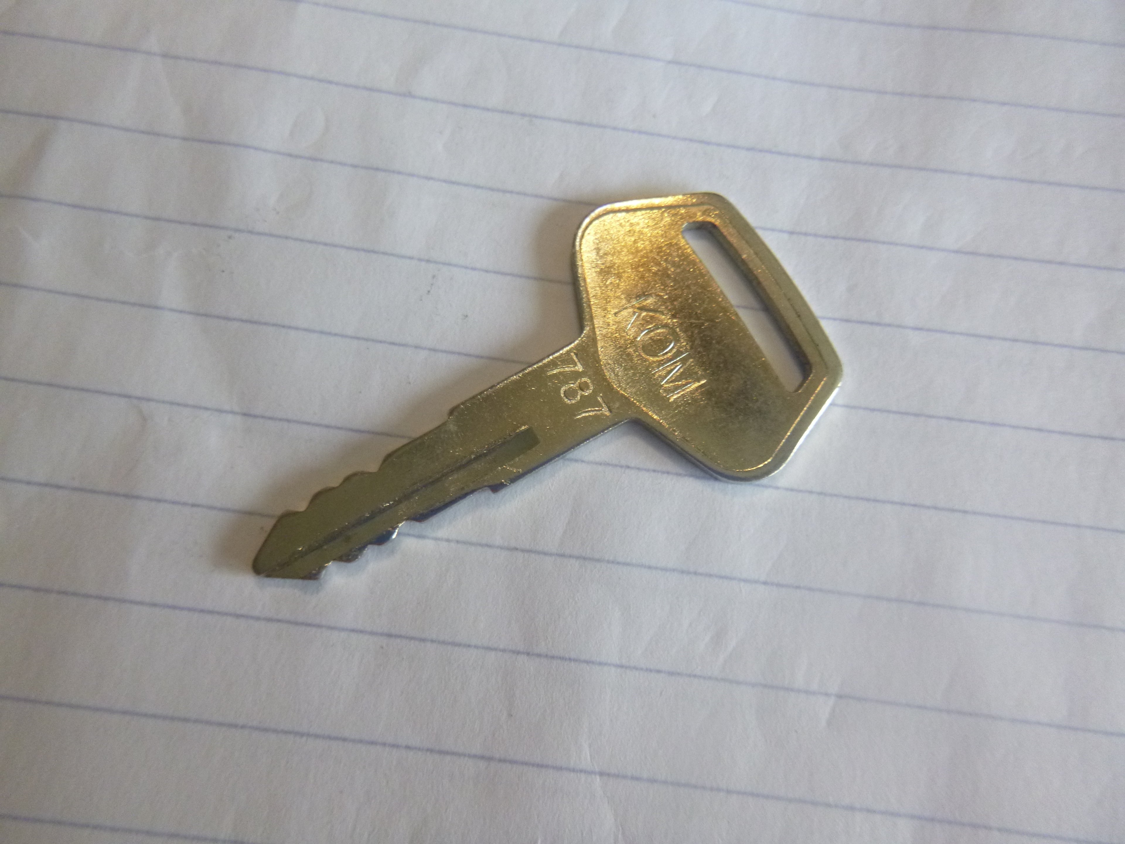 Komatsu #787 Key (Aftermarket)