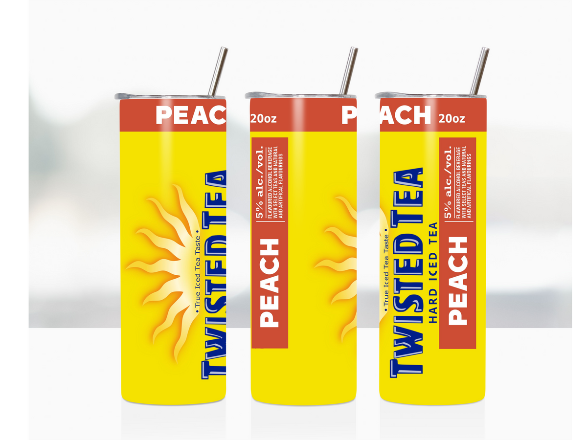 Twisted Tea Peach 20oz Skinny Tumbler