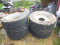 (4) OUTRIGGER Solid Used IN445/50D710 Tires & Wheels for Aerial Boom Lifts 20 Bolt Wheels