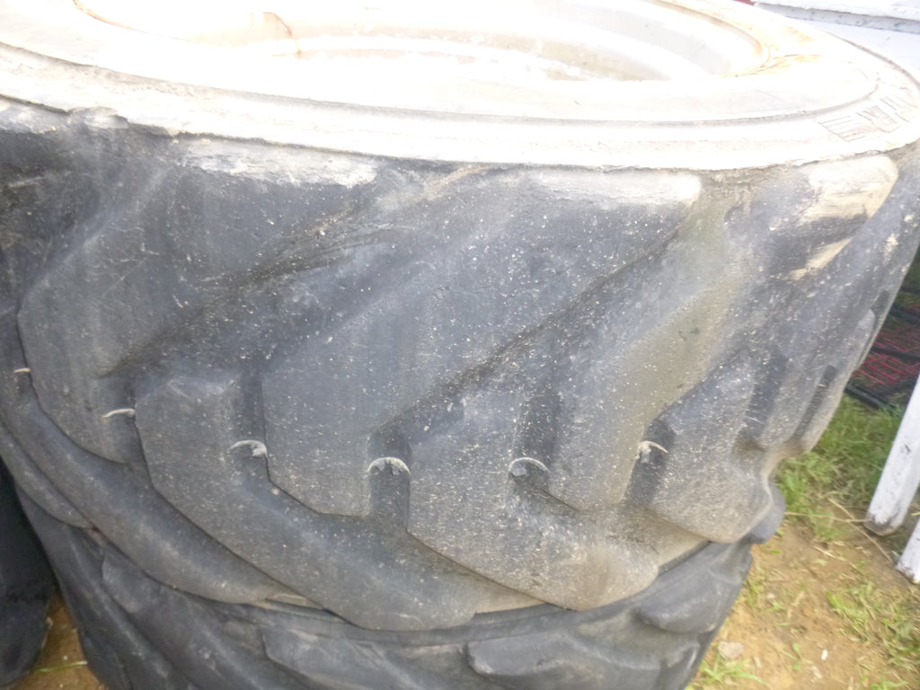 (4) OUTRIGGER Solid Used IN445/50D710 Tires & Wheels for Aerial Boom Lifts 20 Bolt Wheels