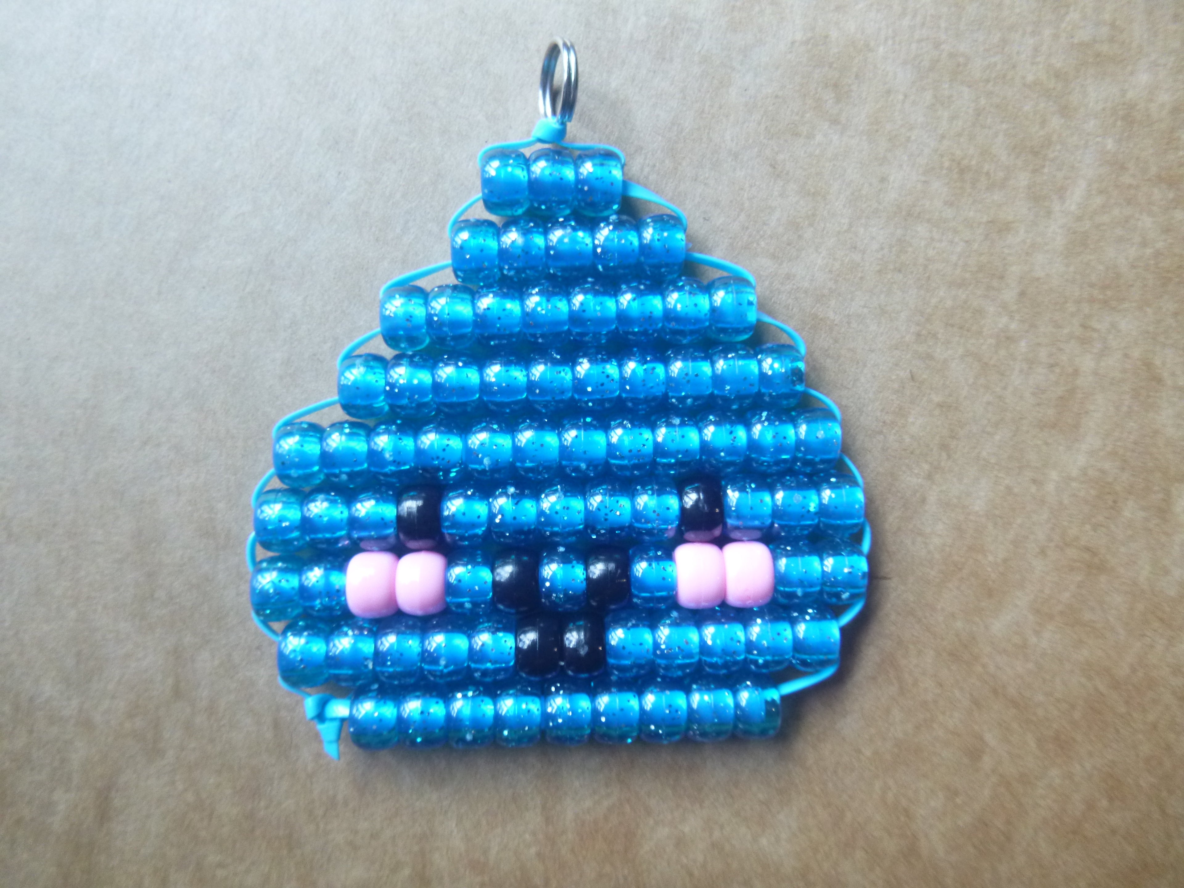 DUMPLING Handmade Pony Bead Keychain