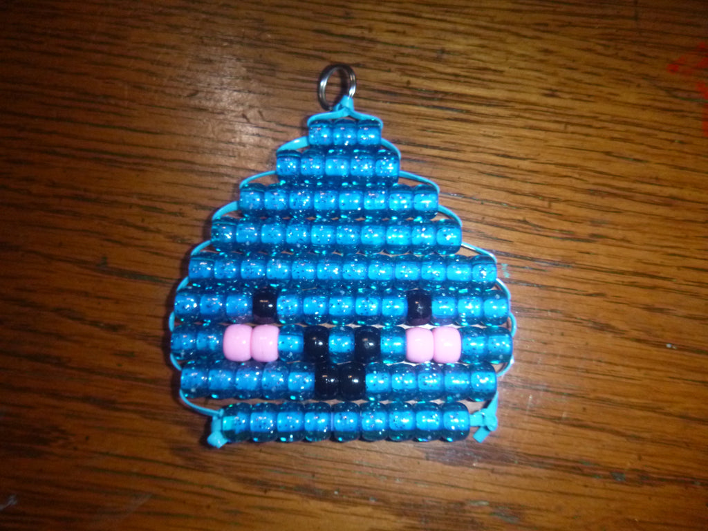 DUMPLING Handmade Pony Bead Keychain