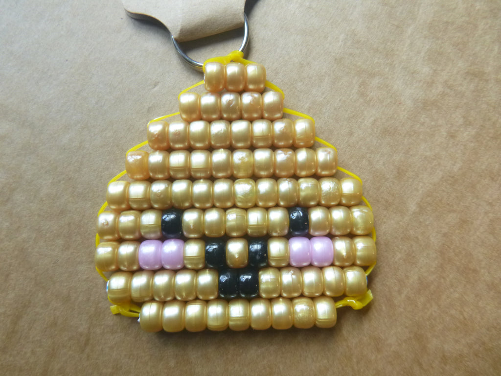 DUMPLING Handmade Pony Bead Keychain