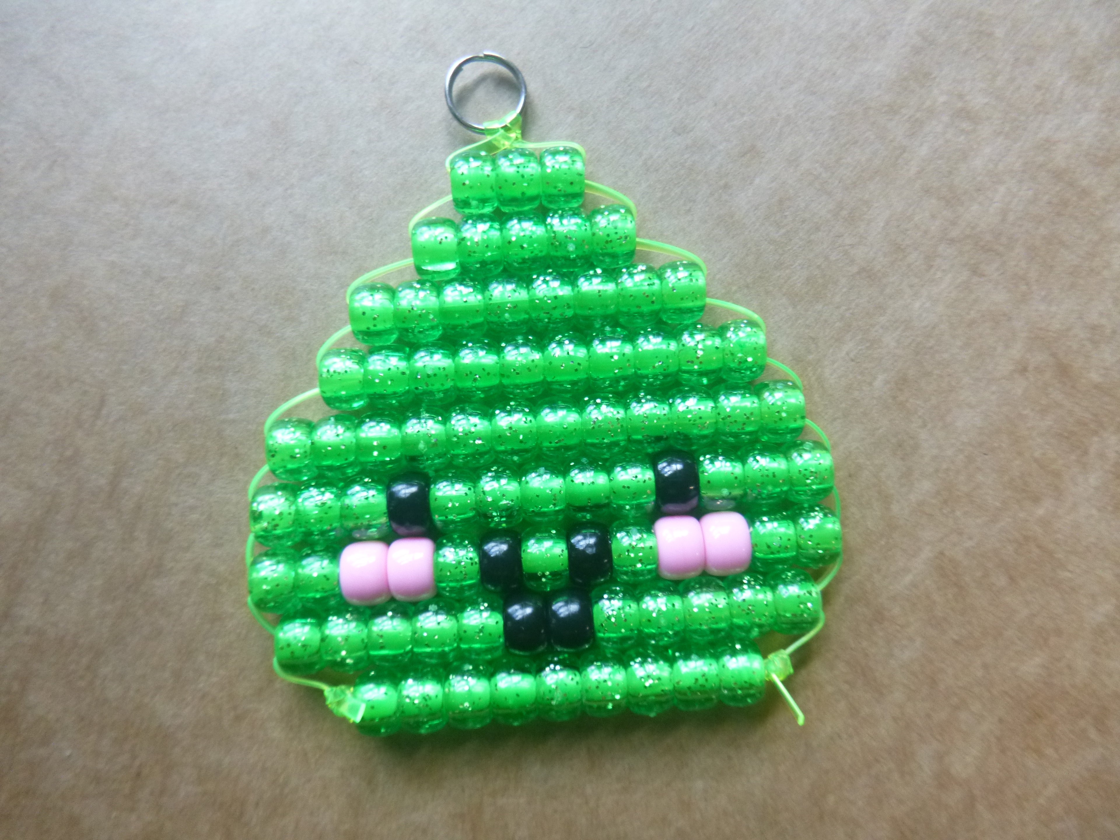 DUMPLING Handmade Pony Bead Keychain