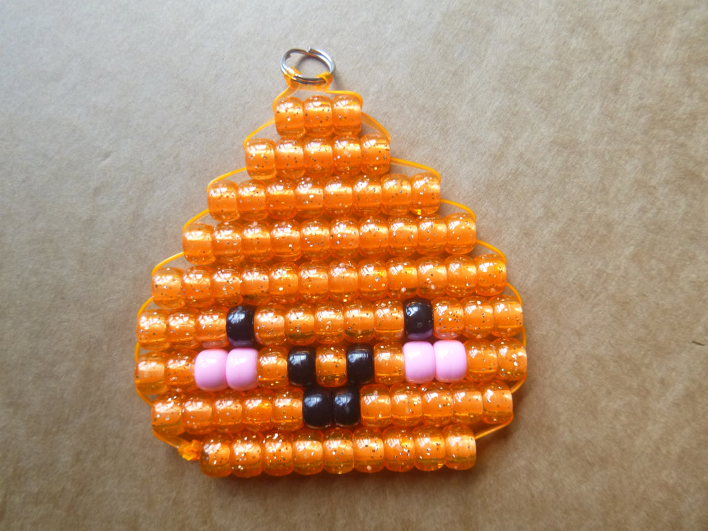 DUMPLING Handmade Pony Bead Keychain