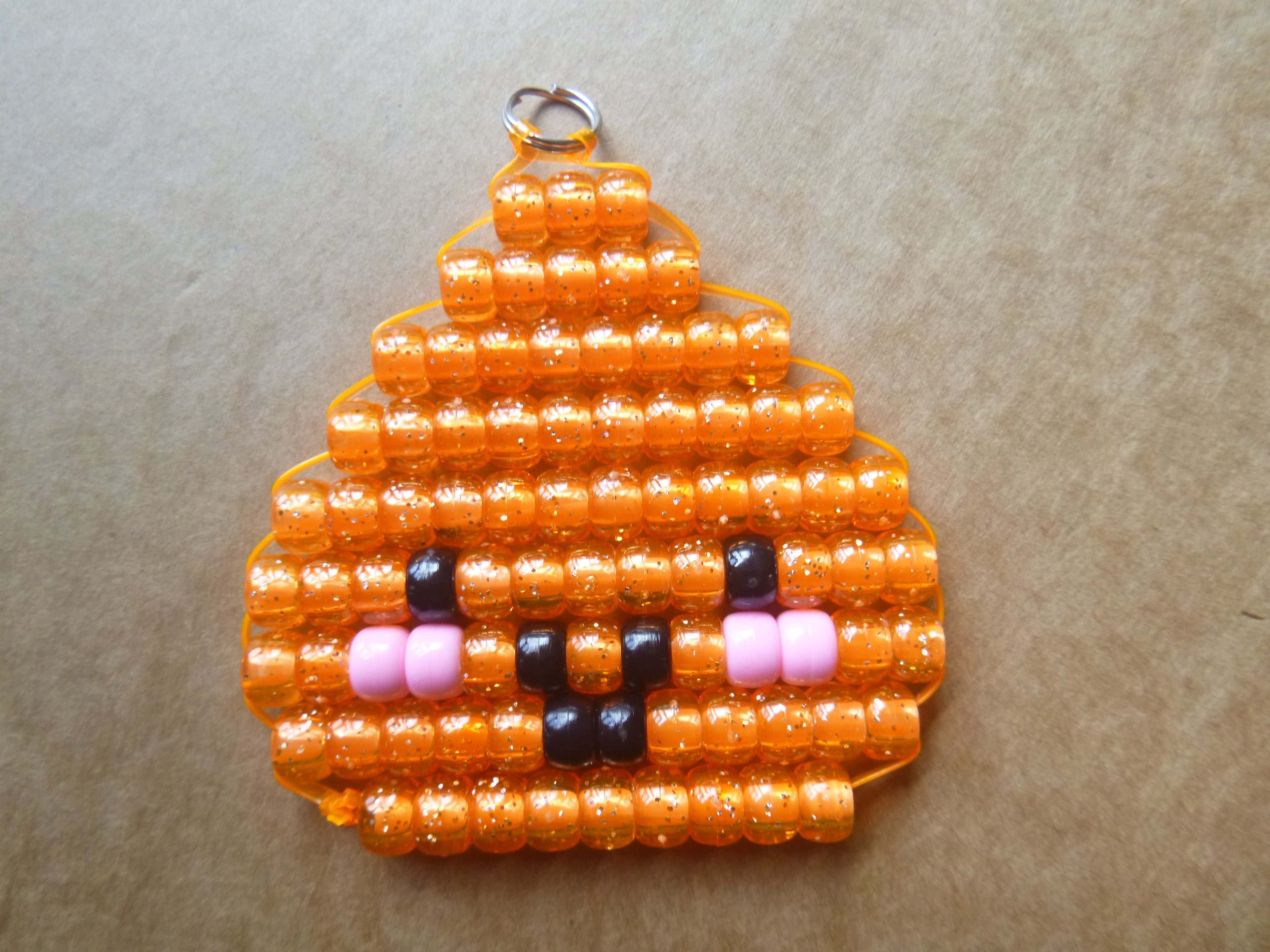 DUMPLING Handmade Pony Bead Keychain