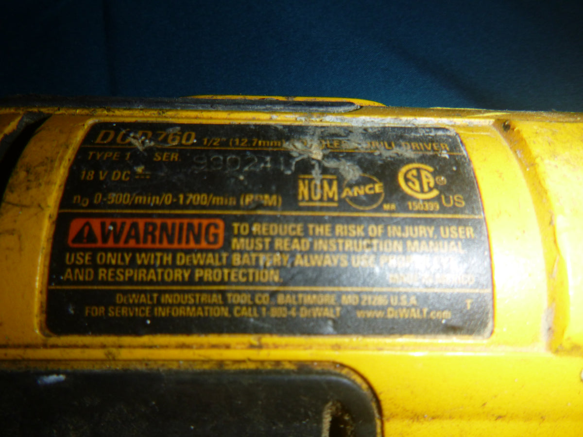 DeWalt DCD760 1/2" Drill 18v