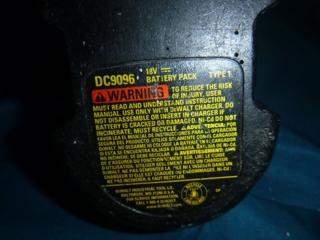 DeWalt DC9096 Battery 18v USED