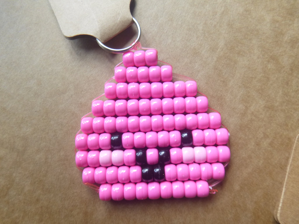 DUMPLING Handmade Pony Bead Keychain