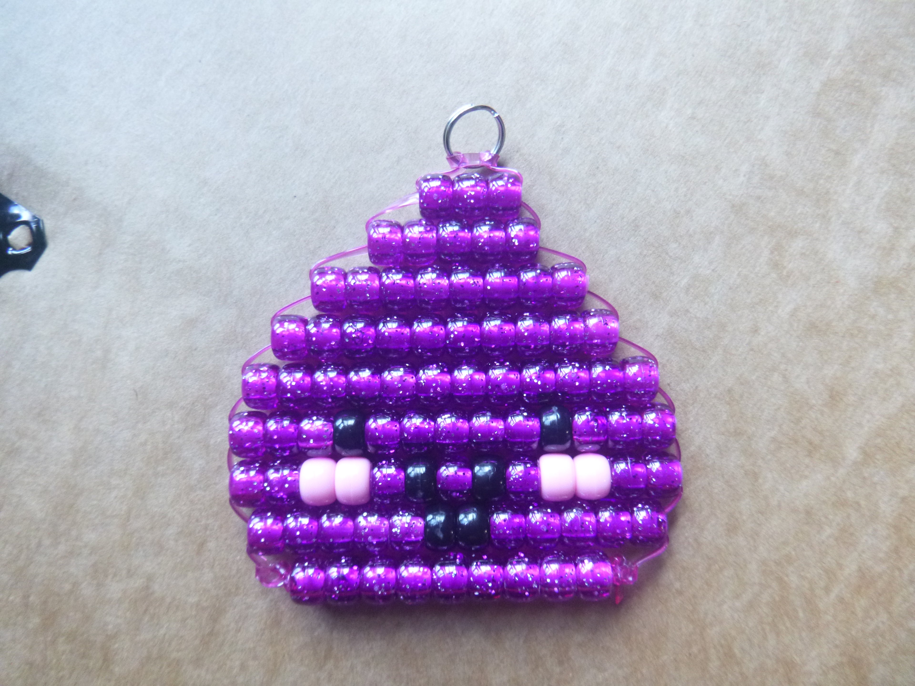 DUMPLING Handmade Pony Bead Keychain
