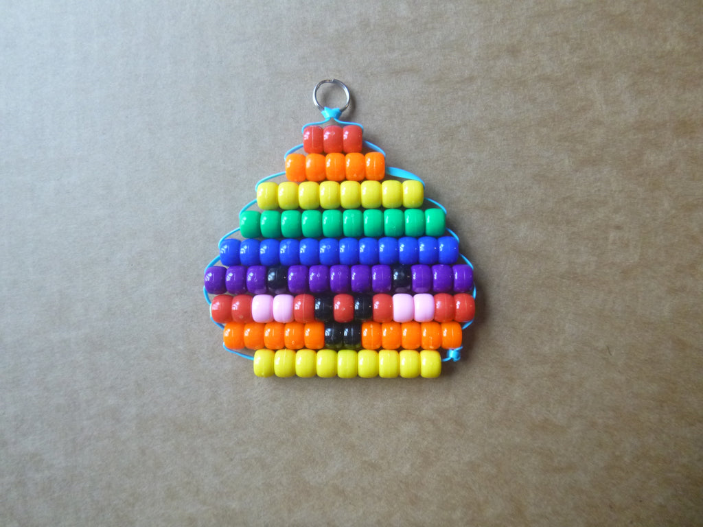DUMPLING Handmade Pony Bead Keychain