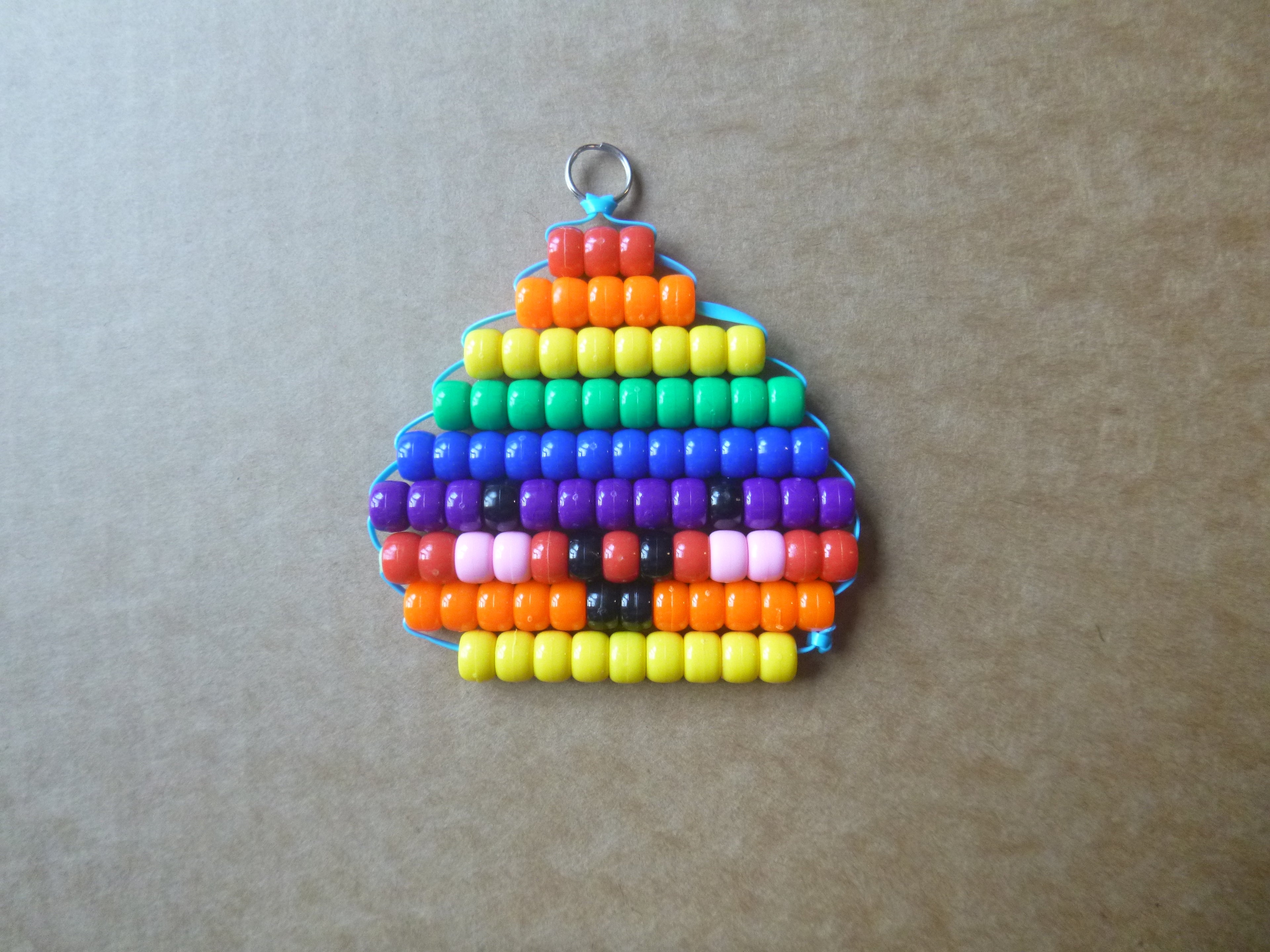 DUMPLING Handmade Pony Bead Keychain