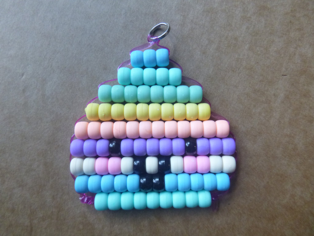 DUMPLING Handmade Pony Bead Keychain