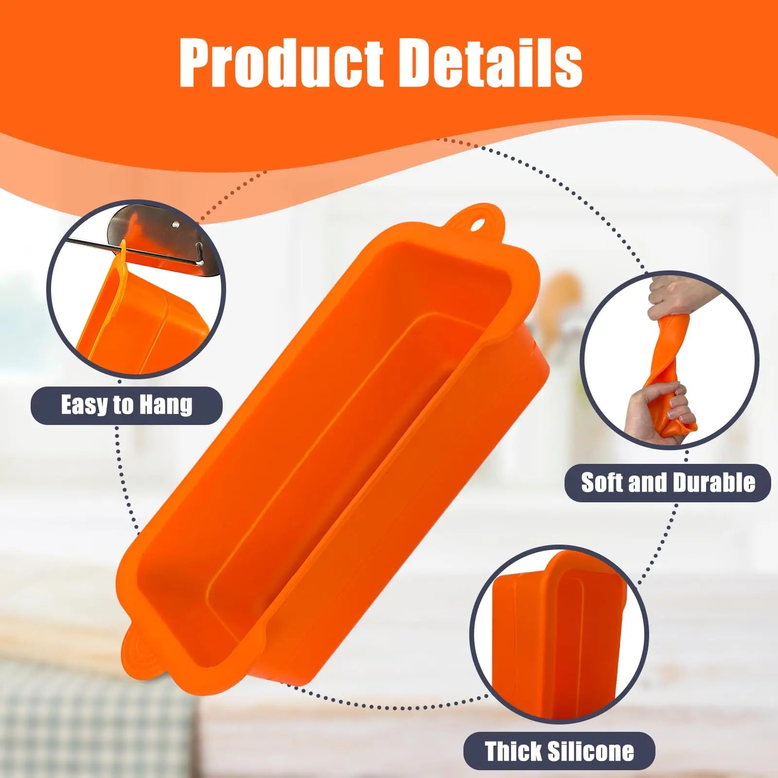 2 PCS Silicone Grease Cup Liners for Blackstone 36 28 22 17 Inch Griddle,Reusable Grease Catcher Cup Liner Grill Grease Tray