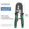 LAOA Crimping Tool Ethernet Network LAN Cable Crimper Cutter Stripper Plier for 6P/8P Crystal Head Pressing Pliers LA192218