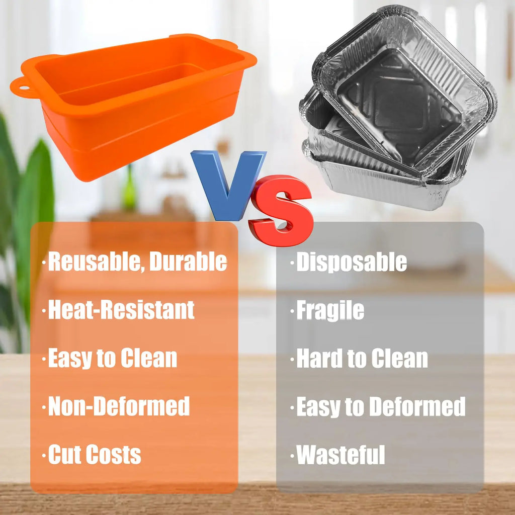 2 PCS Silicone Grease Cup Liners for Blackstone 36 28 22 17 Inch Griddle,Reusable Grease Catcher Cup Liner Grill Grease Tray