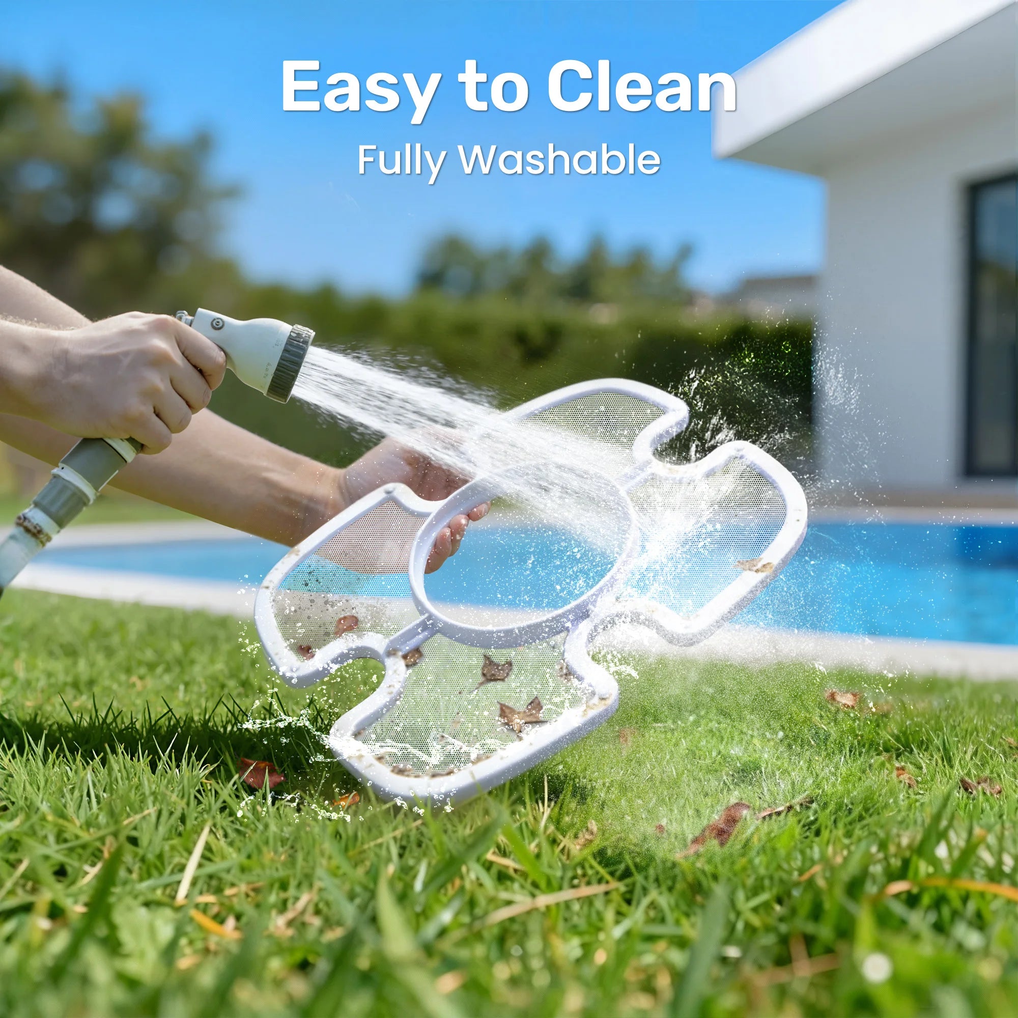 2026 New Gosvor Pool Cleaner Robot Pool Vacuum, Dual Cleaning Modes, Cordless Robotic Pool Cleaner Lasts 90 Mis, Self-Parking, Portable, 1200-1900GPH, Ideal for Above Ground Pool up to 860 sq.ft