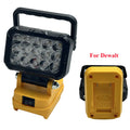 LED Work Light for Dewalt 18V 40W 6000LM, 2 USB Ports, 145° Adjustable Cordless Flood Light (Battery NOT Included)
