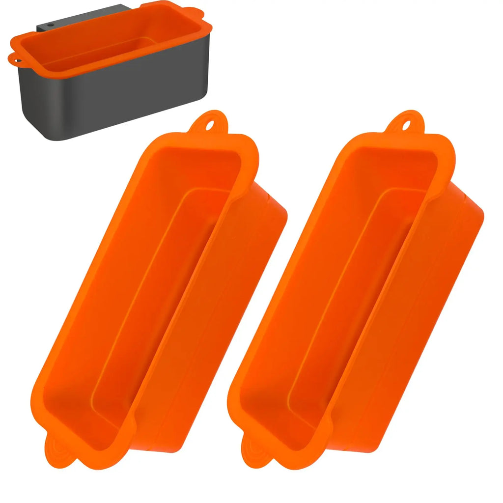 2 PCS Silicone Grease Cup Liners for Blackstone 36 28 22 17 Inch Griddle,Reusable Grease Catcher Cup Liner Grill Grease Tray