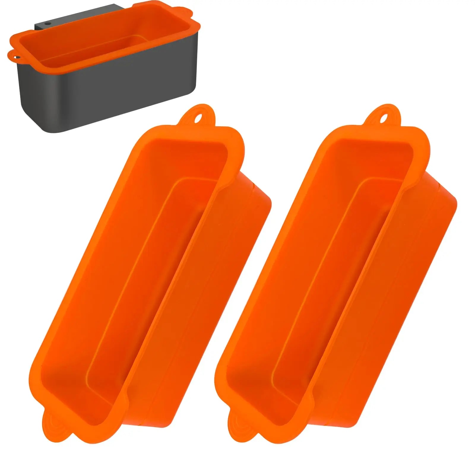 2 PCS Silicone Grease Cup Liners for Blackstone 36 28 22 17 Inch Griddle,Reusable Grease Catcher Cup Liner Grill Grease Tray