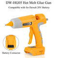 100W Rechargeable Handheld Hot Glue Gun with 11mm Glue Stick for Dewalt 18V Lithium Battery Electric Repair DIY Gun Power Tools